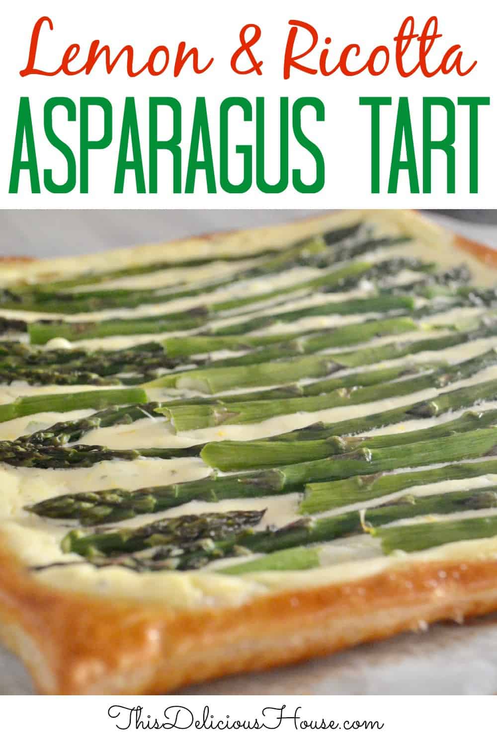 Asparagus Tart pinterst pin.