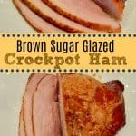 slow cooker ham with brown sugar glaze