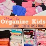 How to fold and organize kids clothes