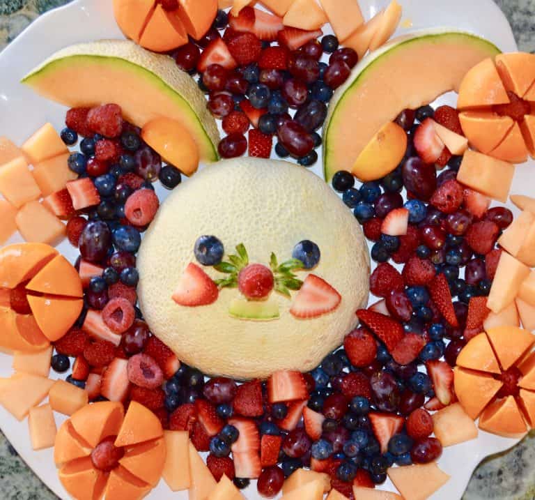 Funny Bunny Fruit Platter | Kid Friendly