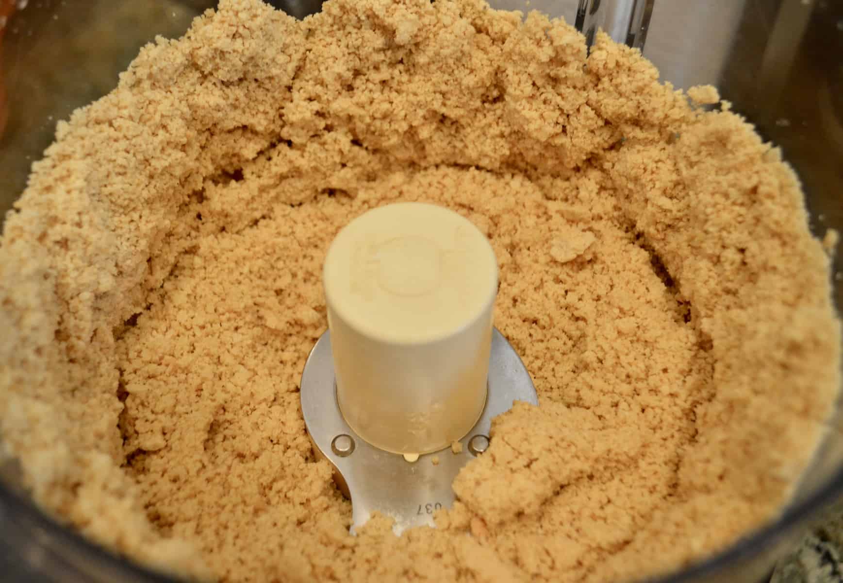 ground up crumbs in a food processor. 