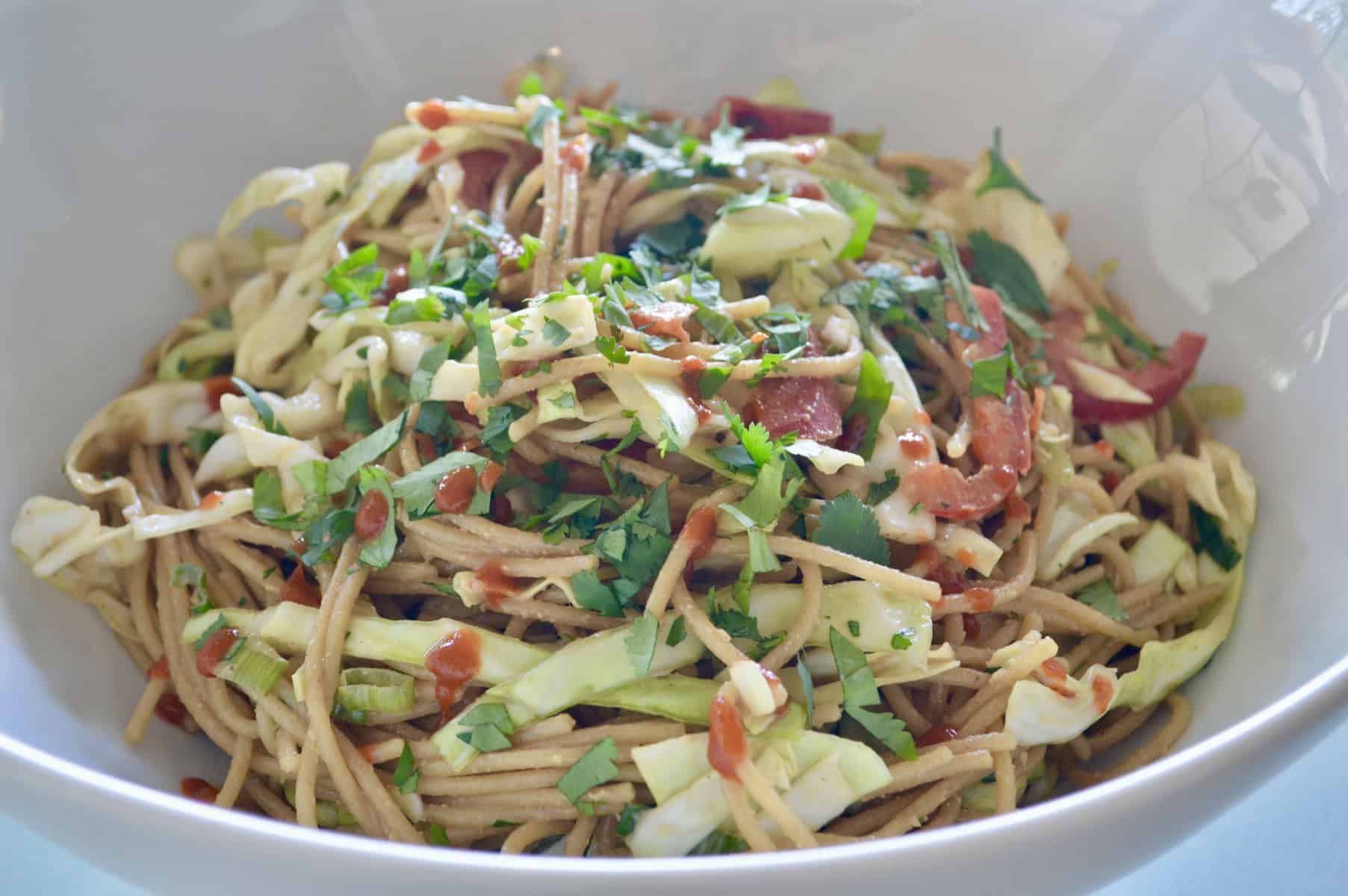 Asian Noodle Salad: Make-Ahead Lunch - This Delicious House