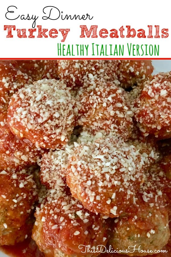turkey meatballs with parmesan cheese