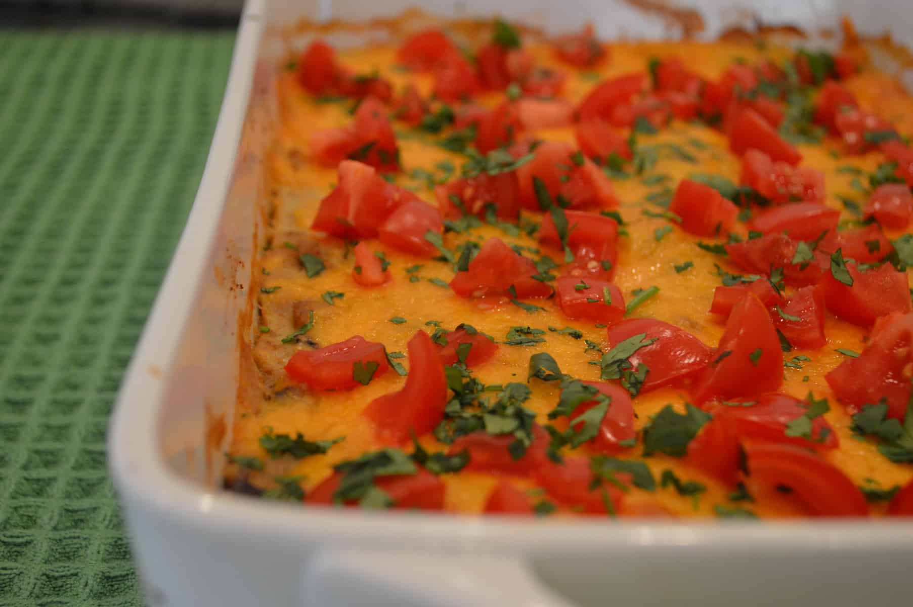 Green Enchilada Casserole