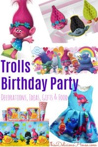 Troll Birthday Party ideas and decorations for a trolls birthday party