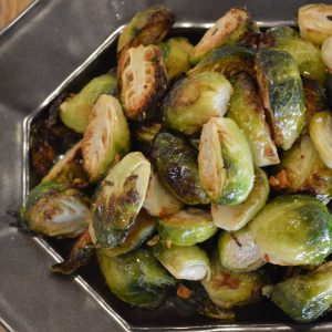 roasted Brussels sprouts with garlic