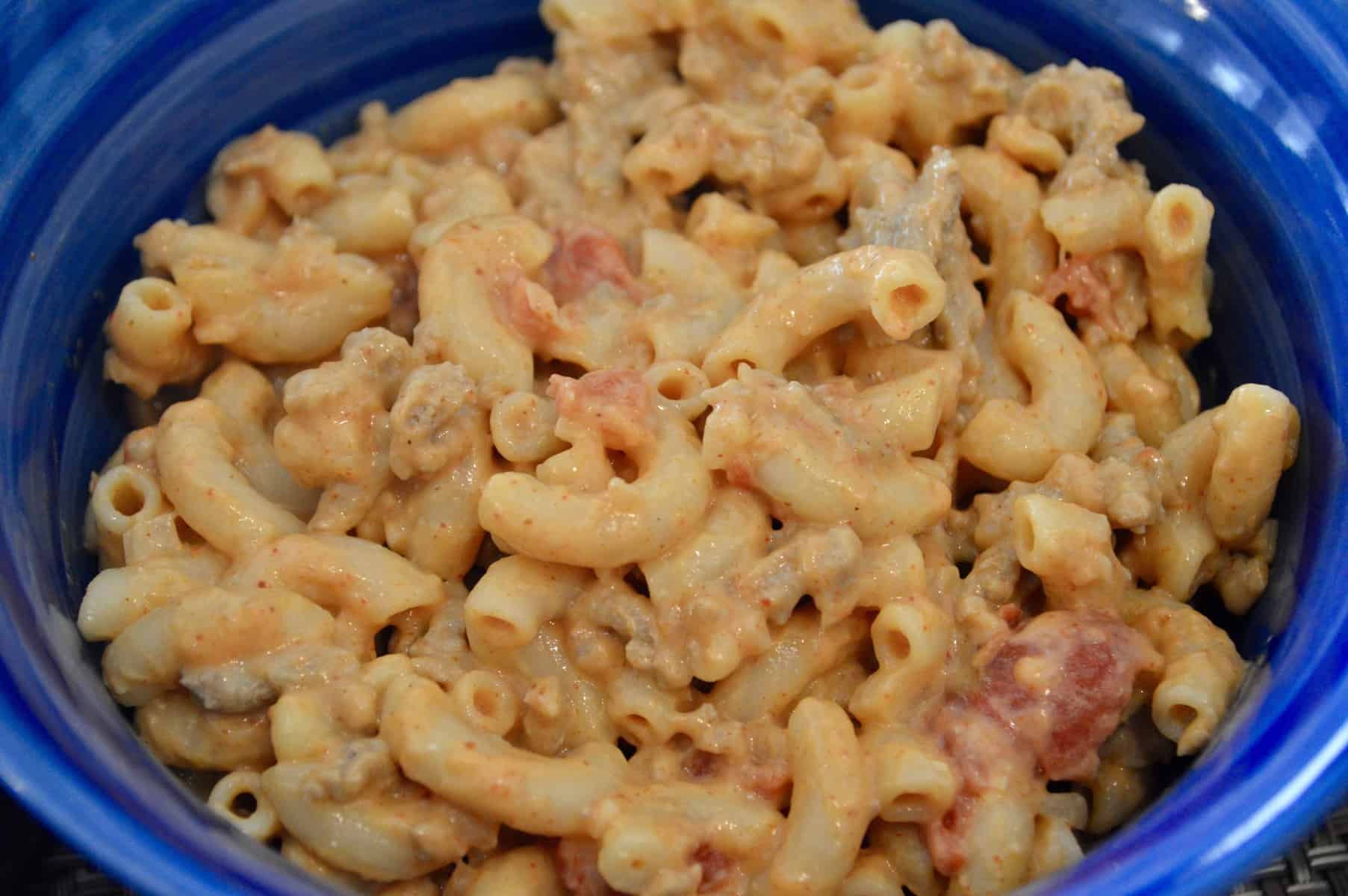 Cheesy Taco Pasta with Ground Turkey tastes like Hamburger Helper but better!