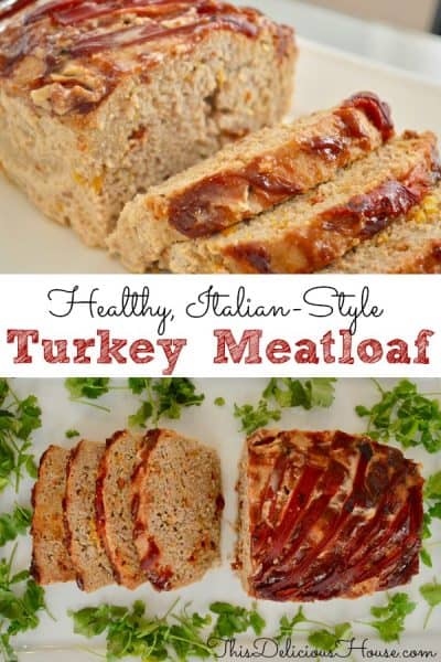 Turkey Meatloaf with Roasted Bell Peppers - This Delicious House