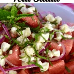 Watermelon Feta Salad Pinterest Pin.