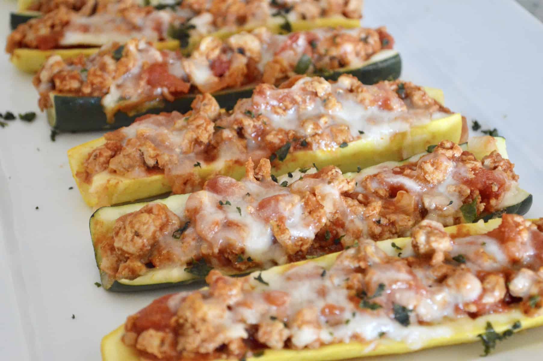 Stuffed Zucchini Boats | Italian-Style - This Delicious House
