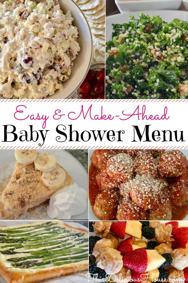 Baby Shower Menu Easy MakeAhead Recipes This Delicious House