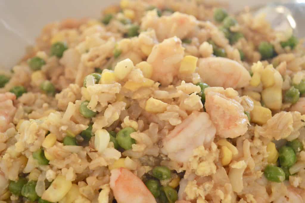 Shrimp Fried Brown Rice | Healthy Takeout - This Delicious House