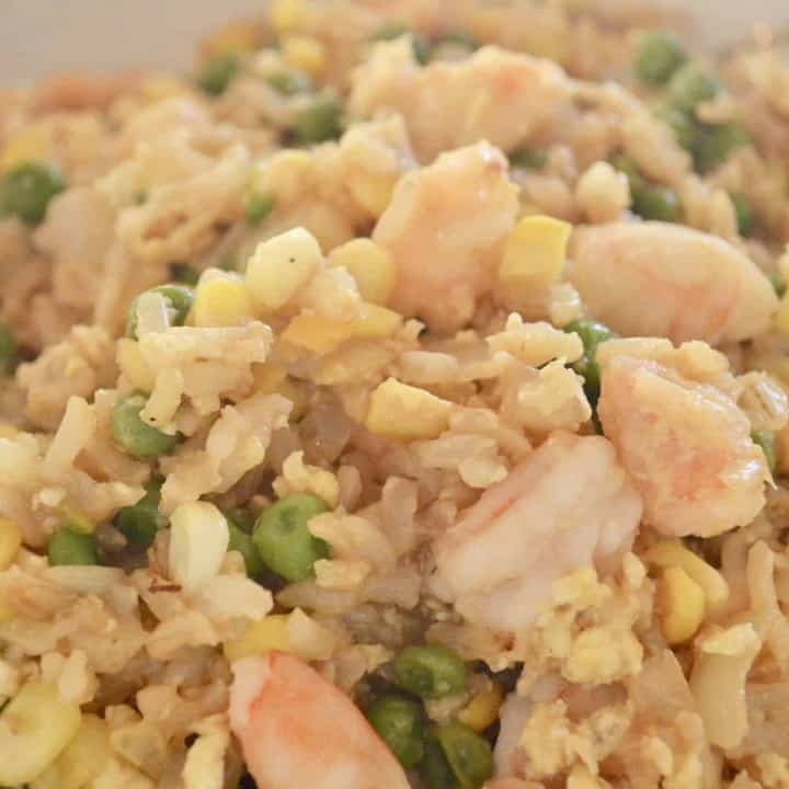 Shrimp Fried Brown Rice | Healthy Takeout - This Delicious House