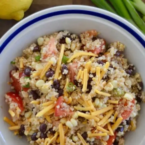 Mexican Quinoa Salad with Corn and Black Beans - This Delicious House