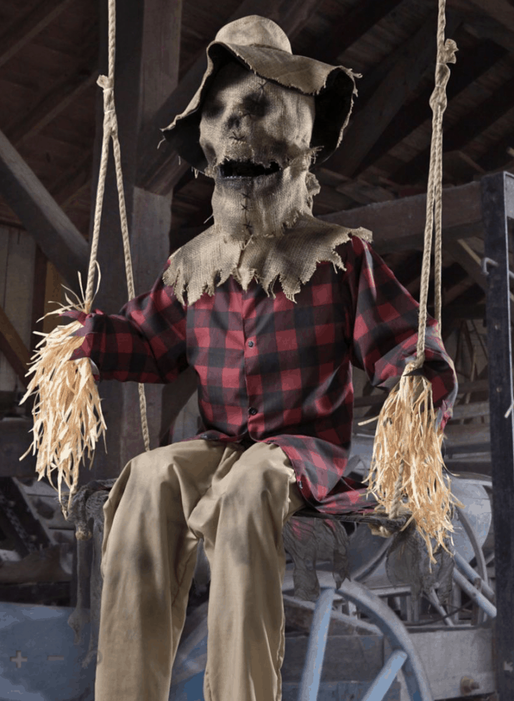 6 ft swinging scarecrow animatronic