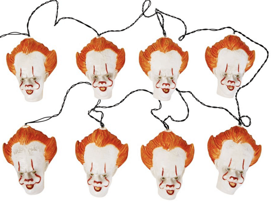 hanging pennywise string lights