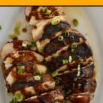 marinated chicken | brown sugar balsamic sauce