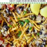 Mexican Quinoa Salad with black beans and corn