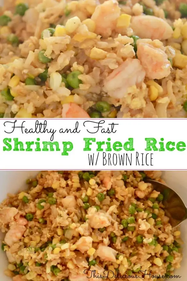 Shrimp Fried Brown Rice - This Delicious House