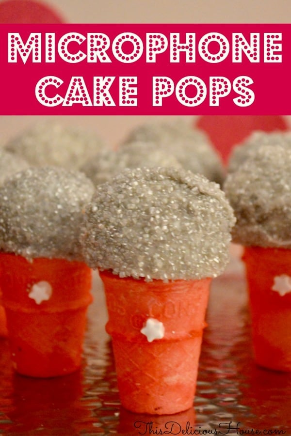 microphone cake pops tutorial