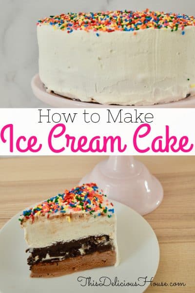 Easy Ice Cream Cake Recipe | Just 5 Ingredients! - This Delicious House