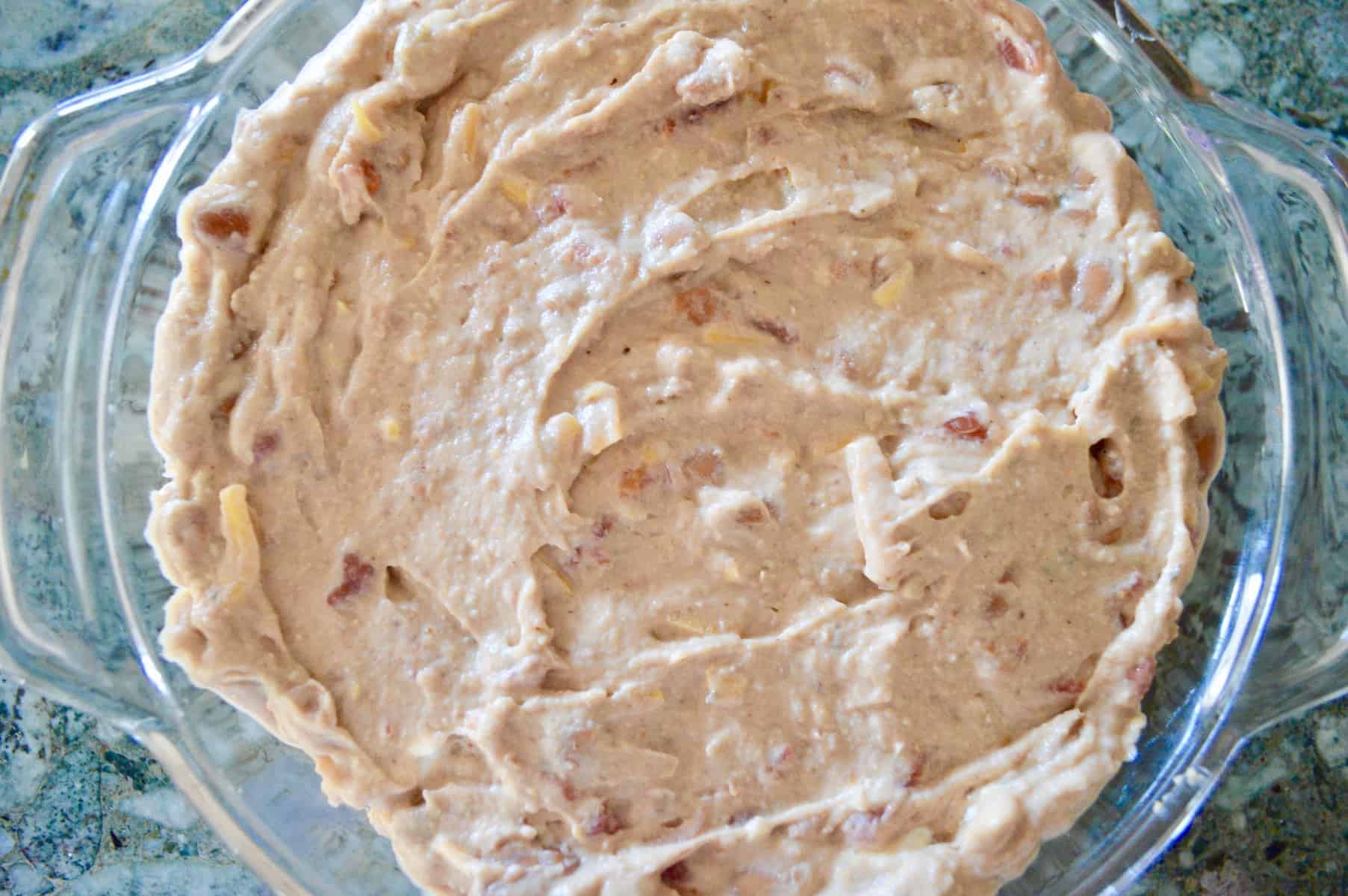 dip in a baking dish 