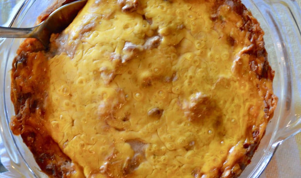 cream cheese bean dip – easy appetizer