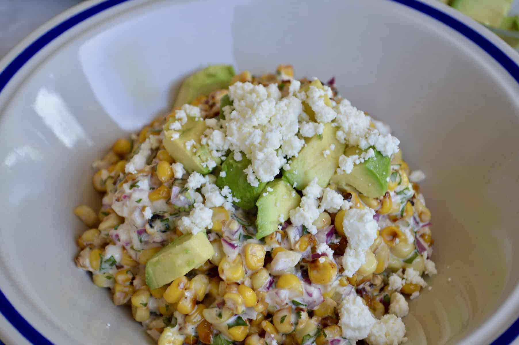 Mexican street corn salad