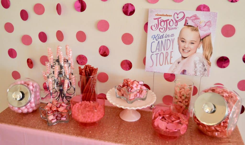 JoJo Siwa Birthday Party Pink Candy Table