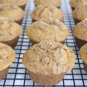 Pumpkin Muffins with Brown Sugar Topping