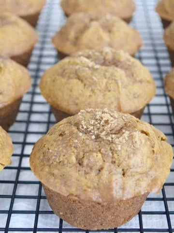 Pumpkin Muffins with Brown Sugar Topping
