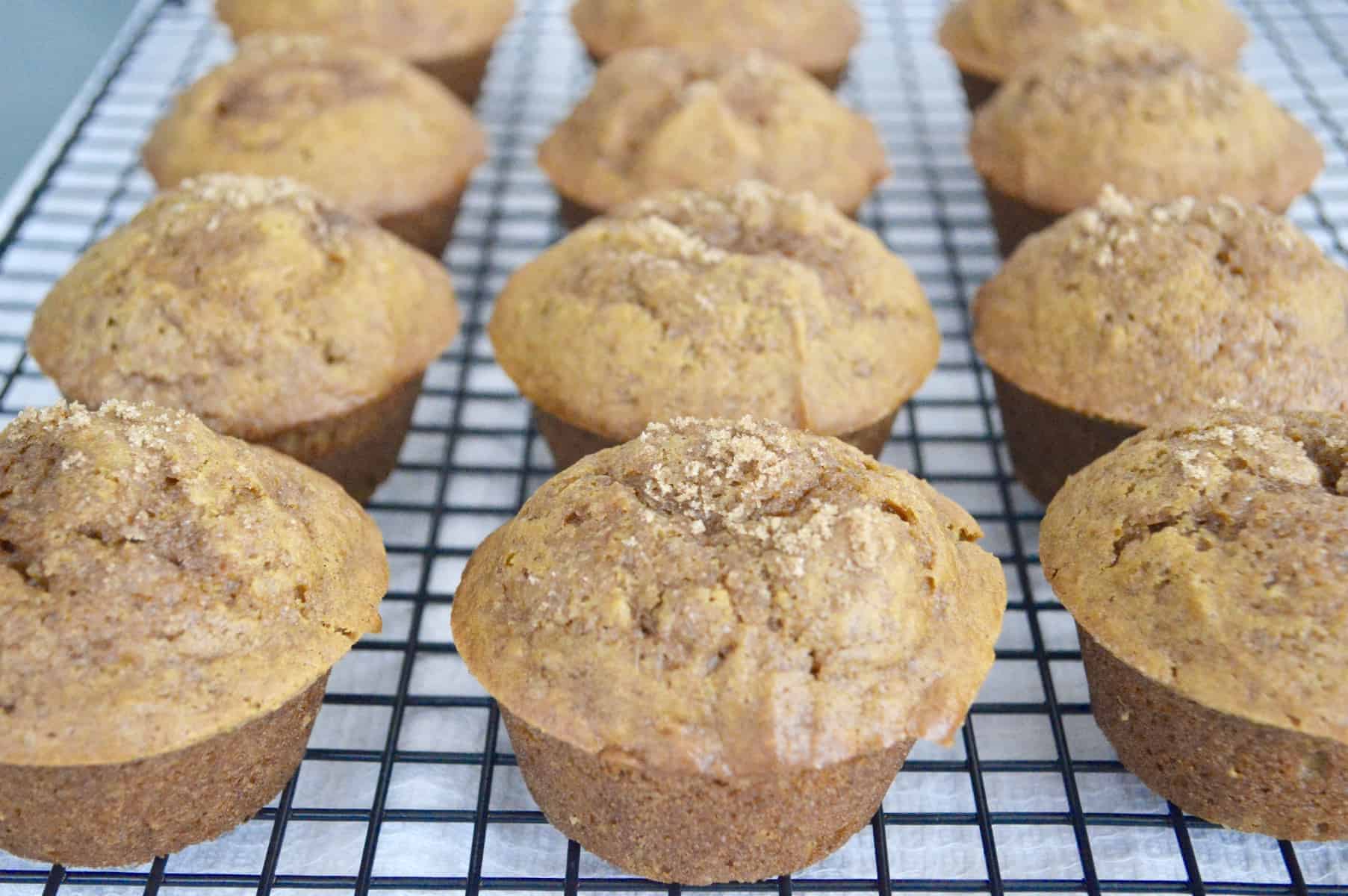 Pumpkin Muffins with Brown Sugar Topping