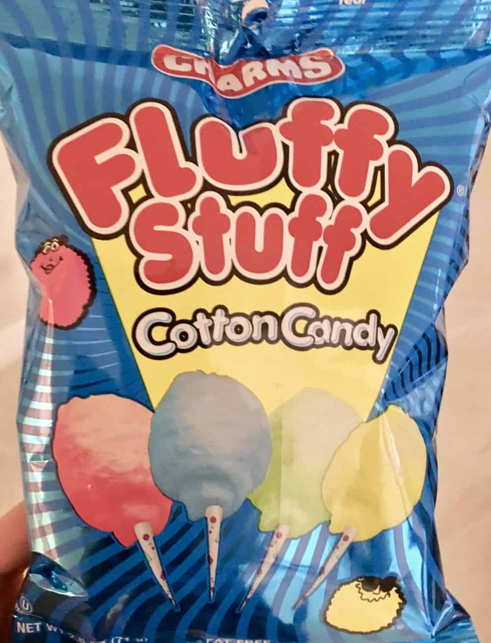 fluffy stuff cotton candy. 