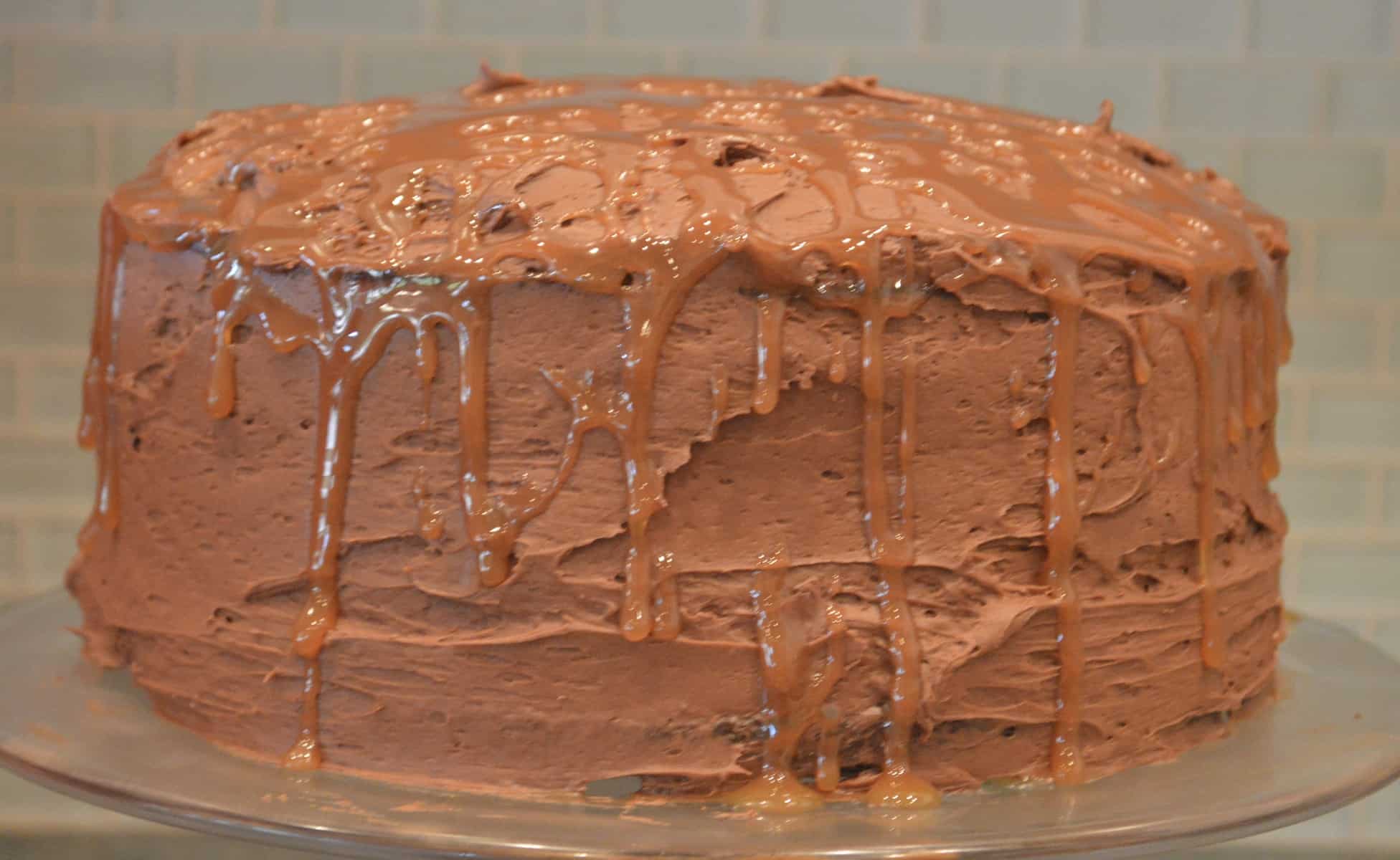 Chocolate Toffee Caramel Cake 