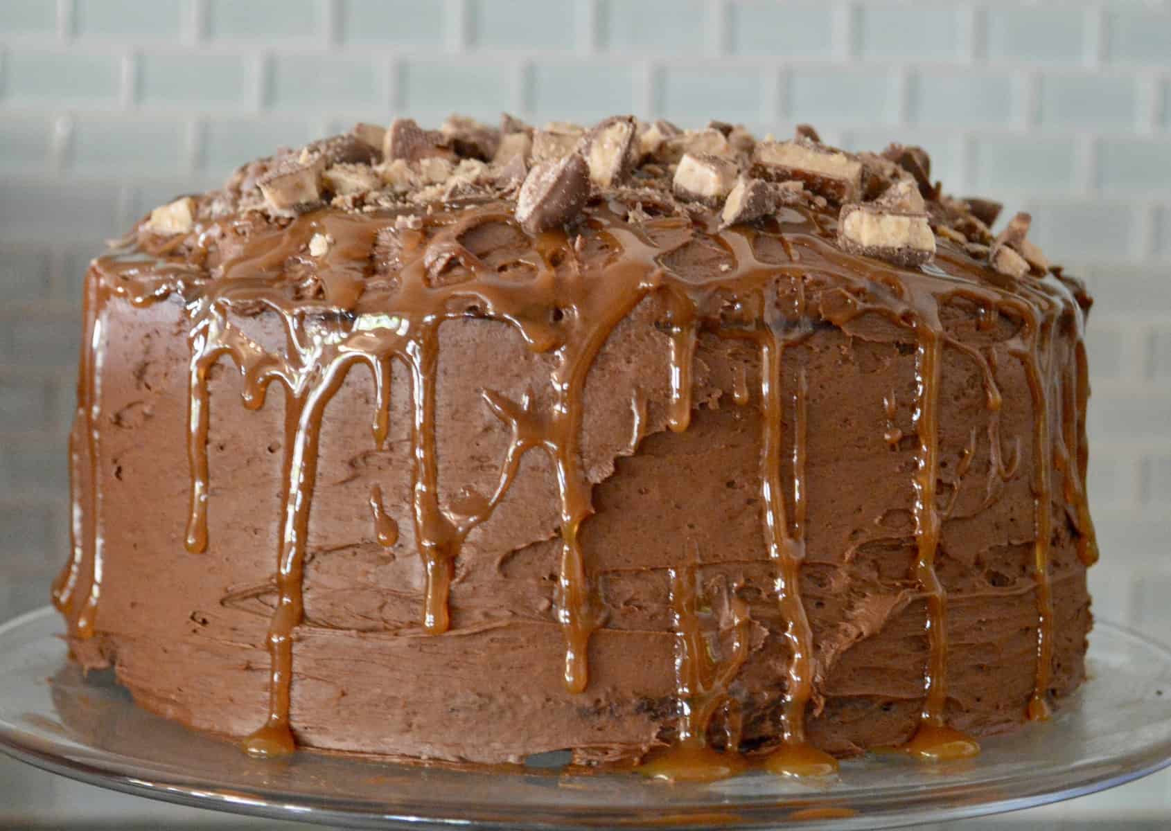 chocolate toffee caramel cake 