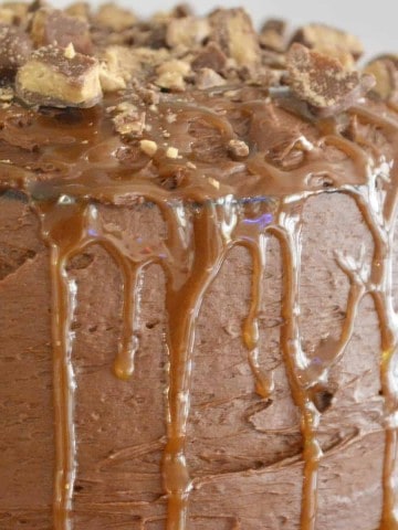 Chocolate Toffee Caramel Cake