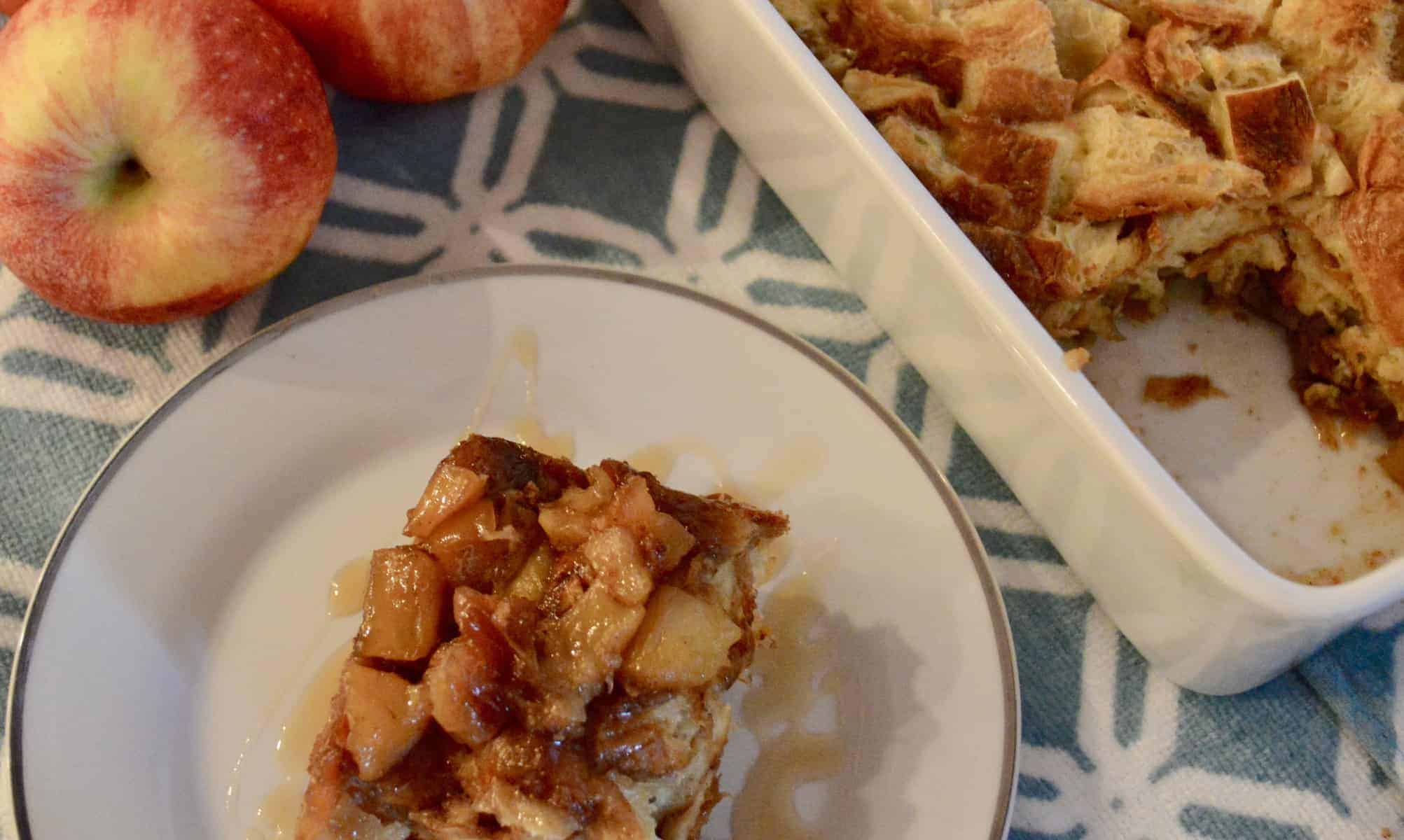 croissant baked french toast | cinnamon apples