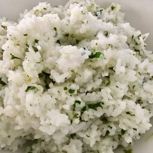 Cilantro Lime Rice for a taco party