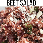 Red Quinoa Beet Salad.