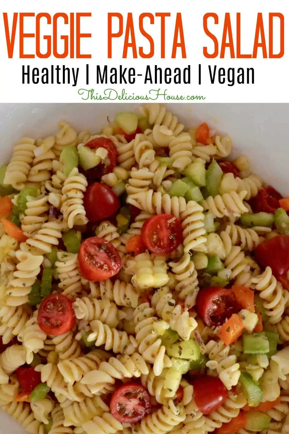 veggie and corn pasta salad. 