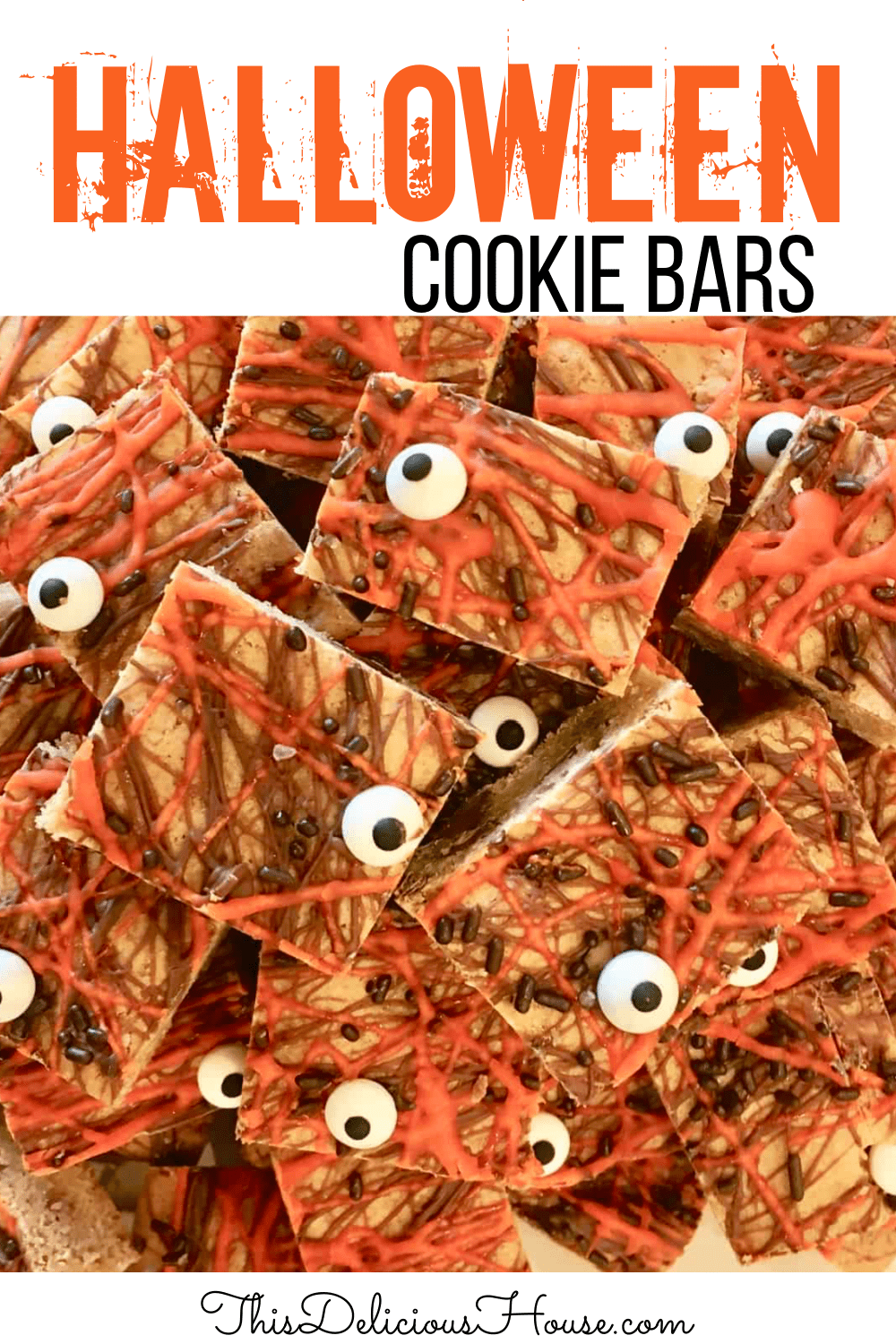 Halloween Cookie bars.