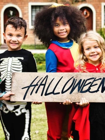 switch witch free printable download - kids dressed in halloween costumes