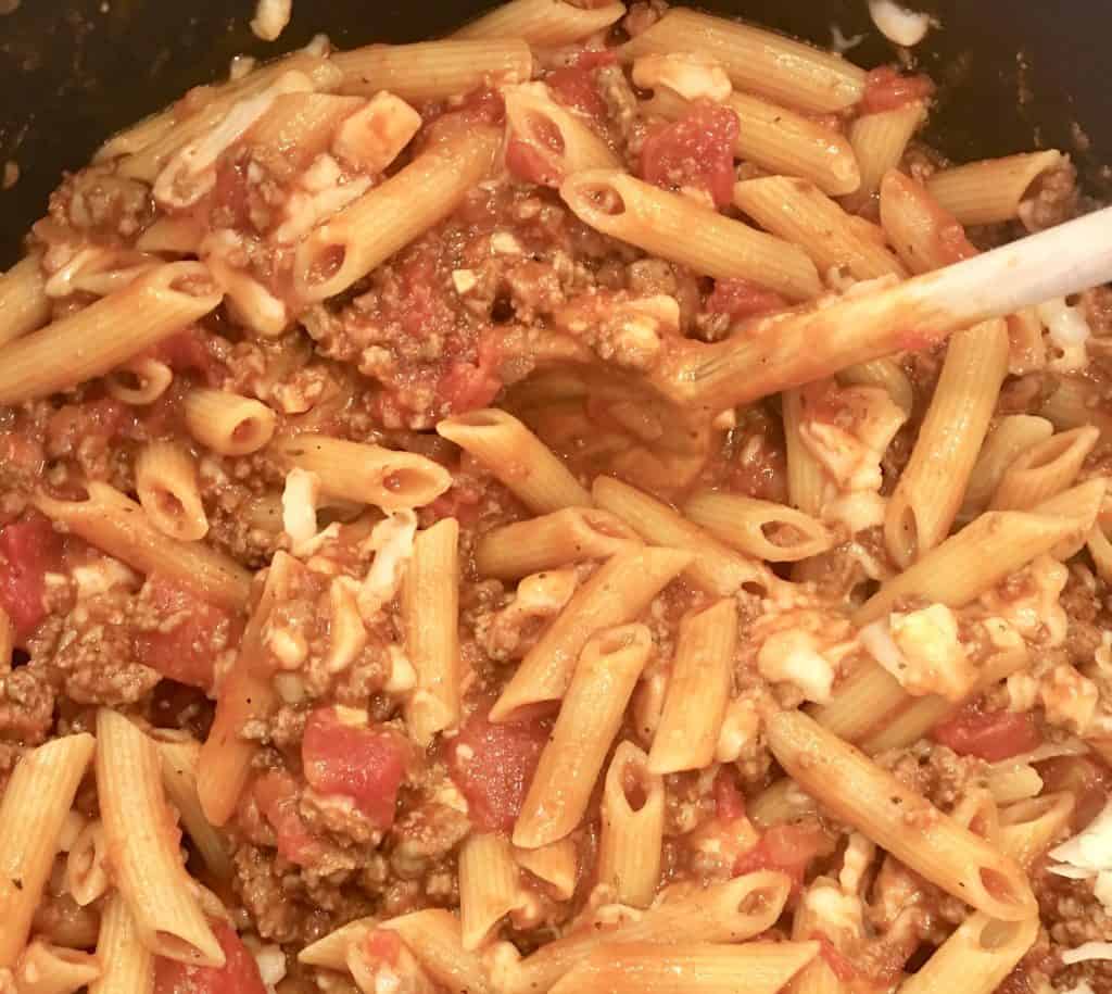 Baked Ziti with Meat Sauce - This Delicious House