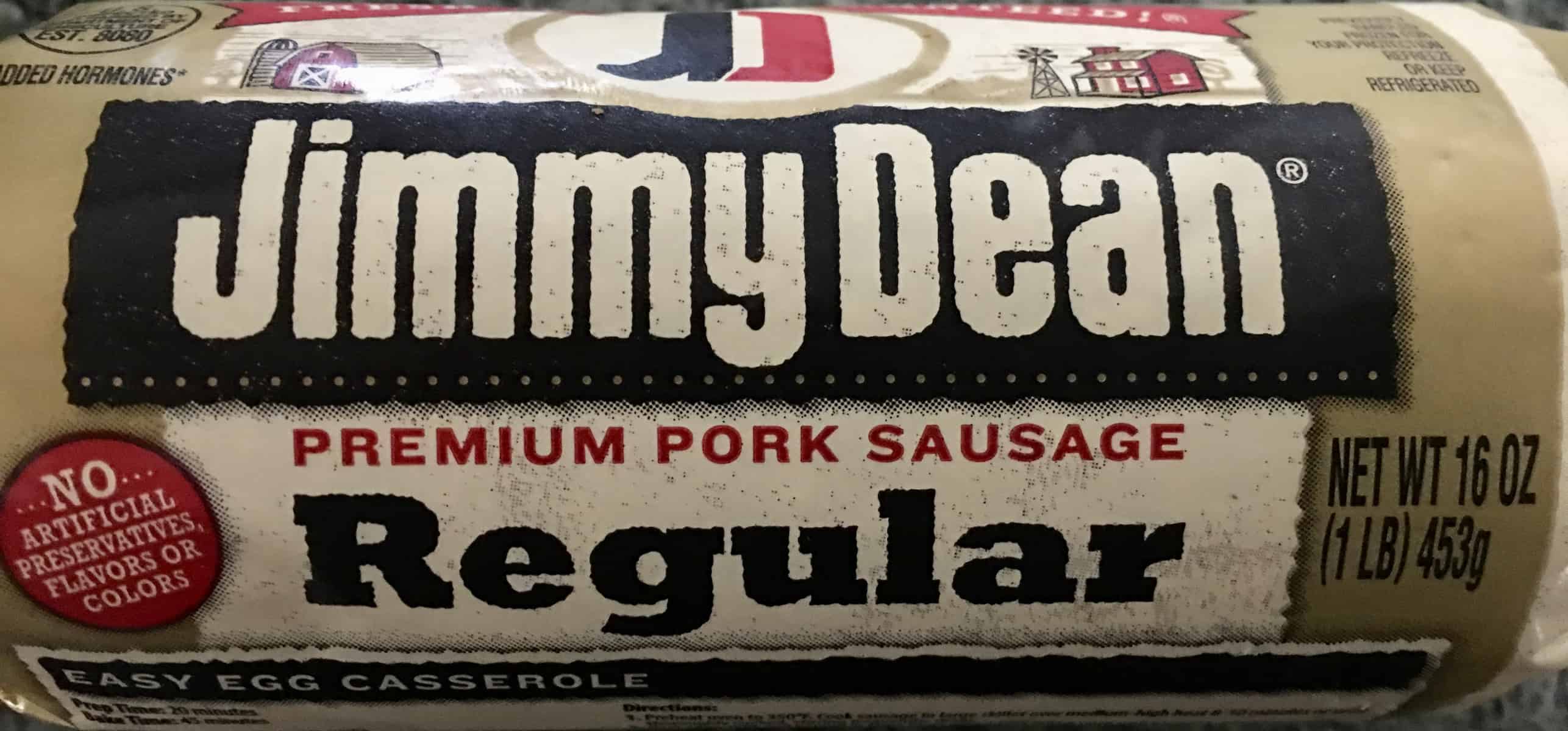 jimmy dean pork sausage. 
