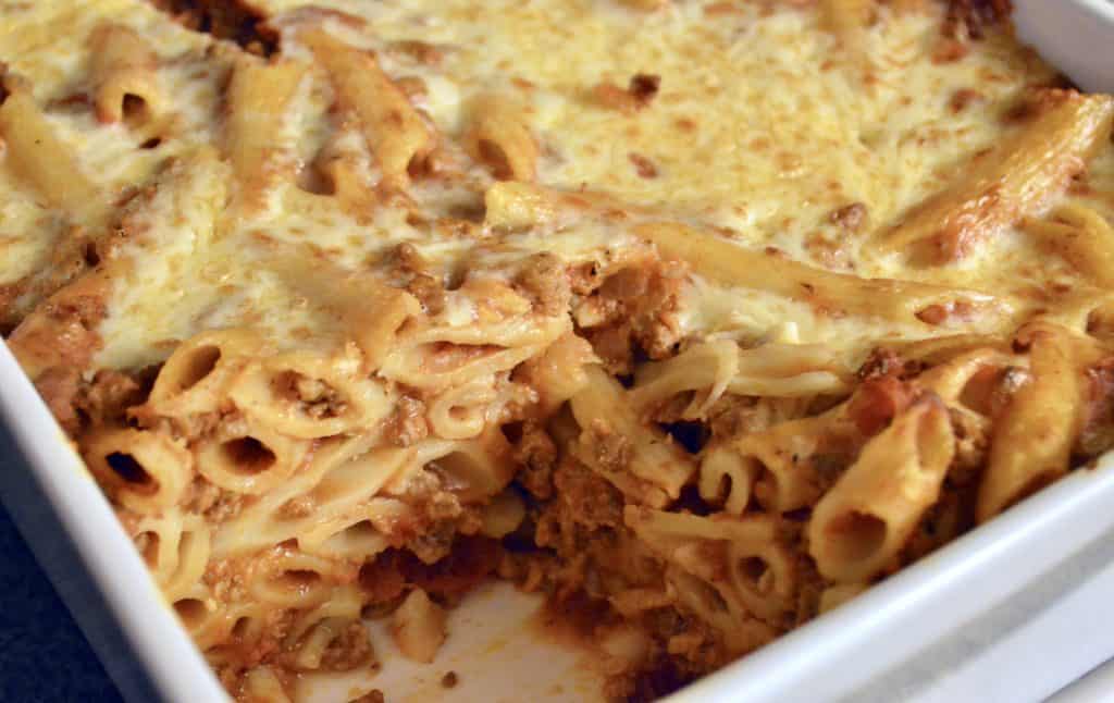 baked ziti with meat sauce