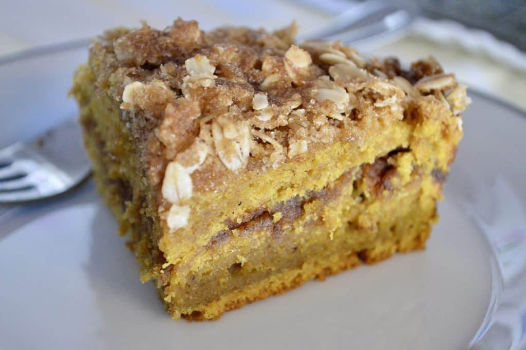 pumpkin streusel coffee cake