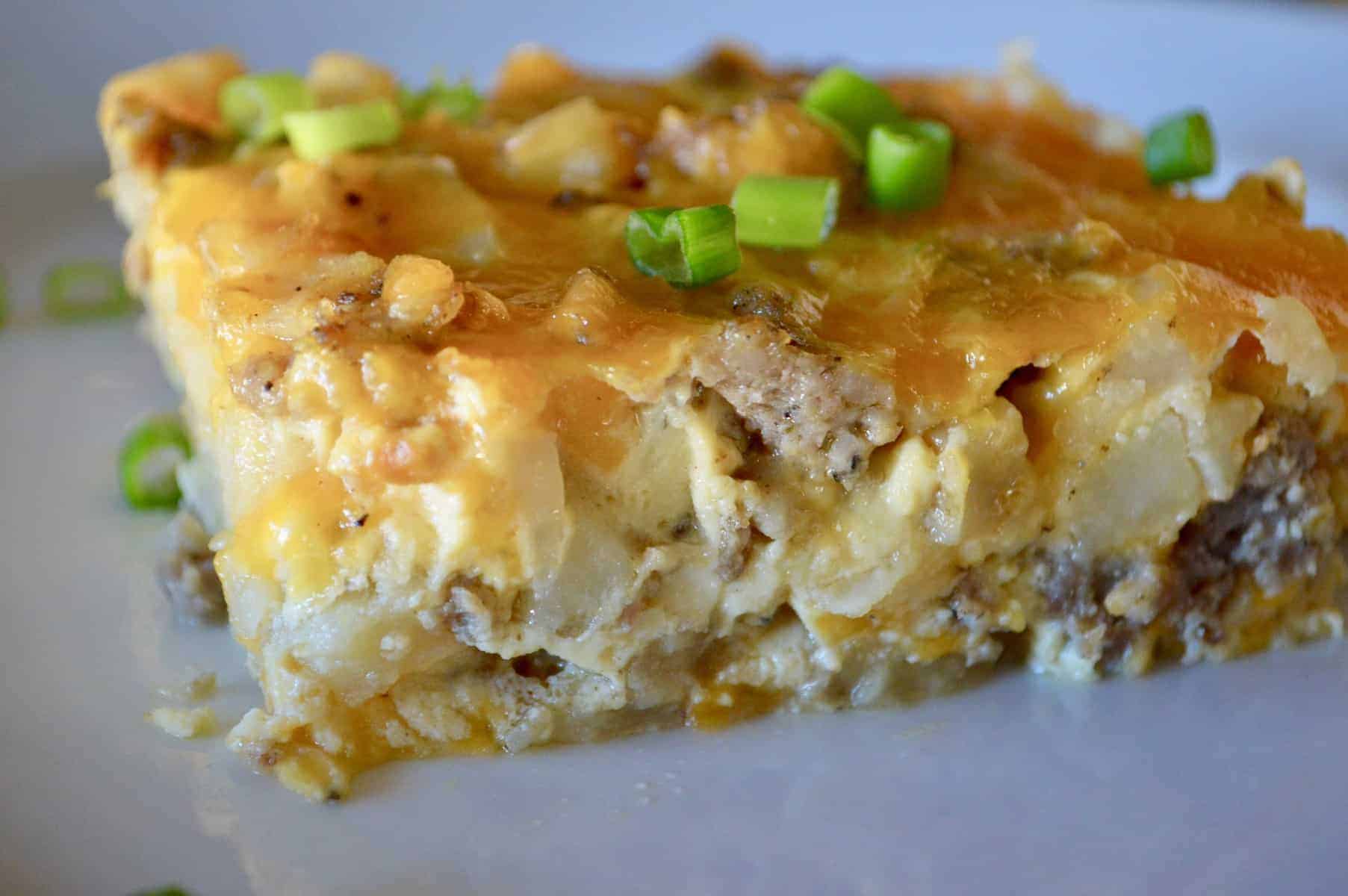 egg sausage potato casserole