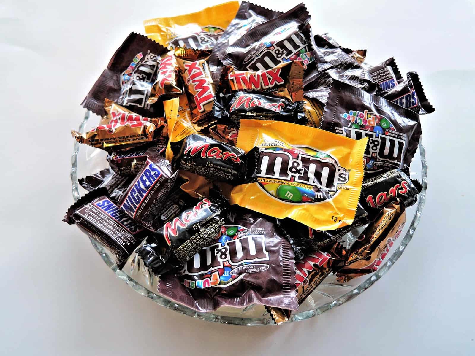 bowl full of candy. 