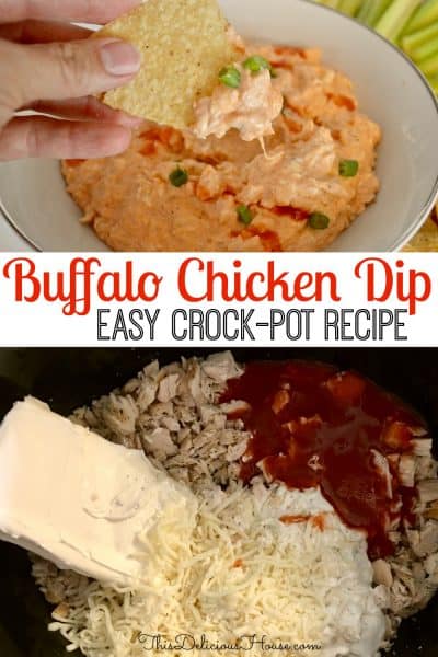 Buffalo Chicken Dip | Crock-Pot Recipe - This Delicious House