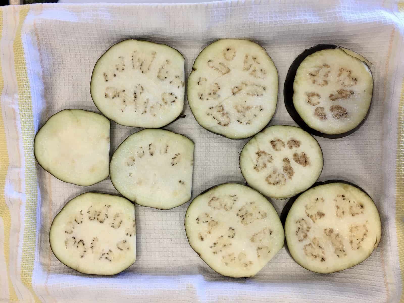 getting moisture out of the eggplant 